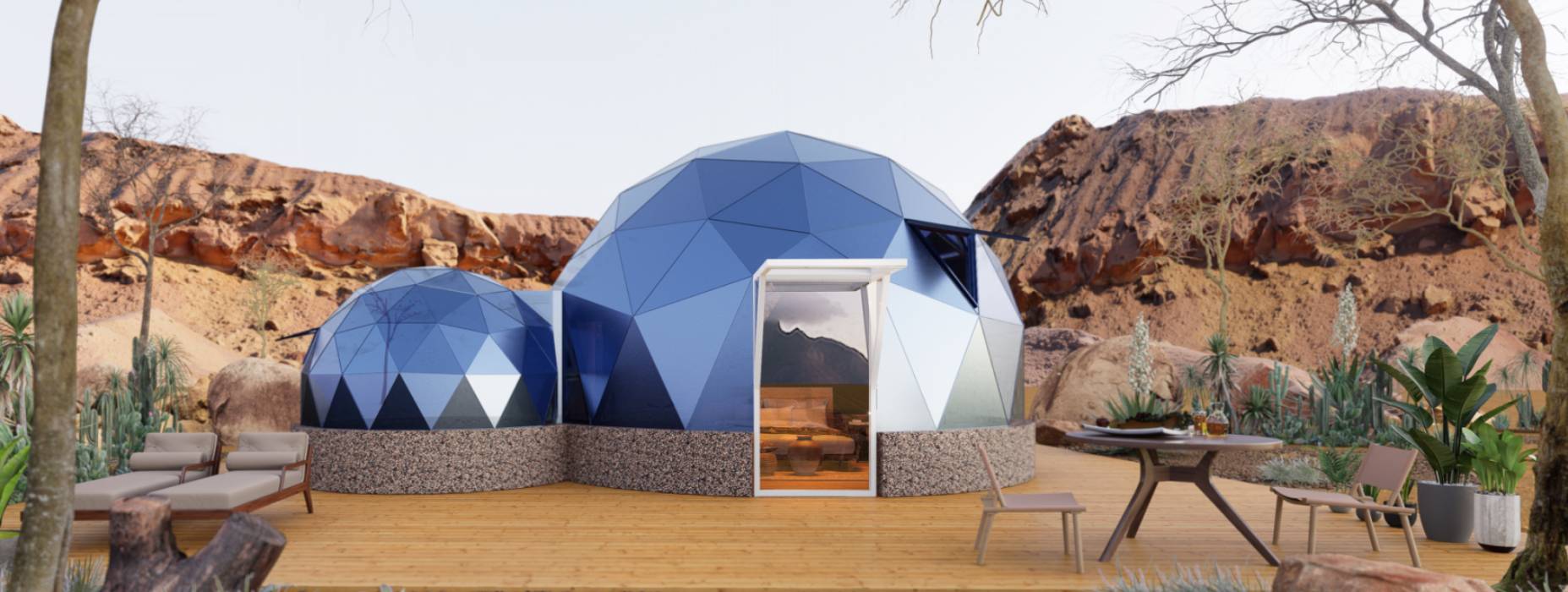 肃北球形智能光伏玻璃星空房